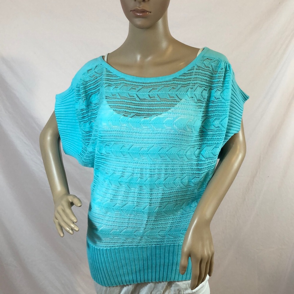 Bebe teal knit top
